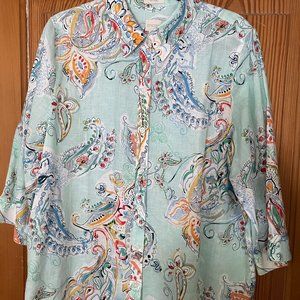 Chico's - size 3 - 3/4 sleeve blouse - Like New